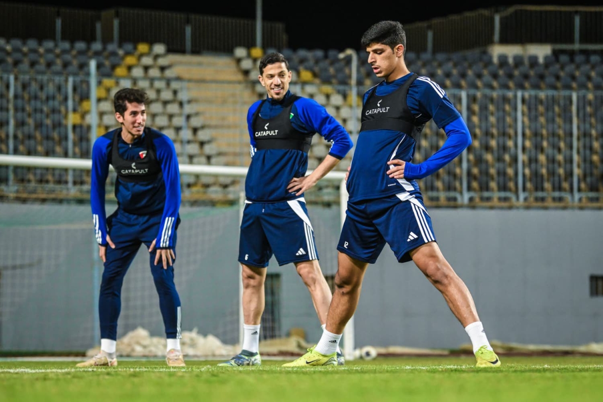 جانب من تدريب سابق «للأزرق»