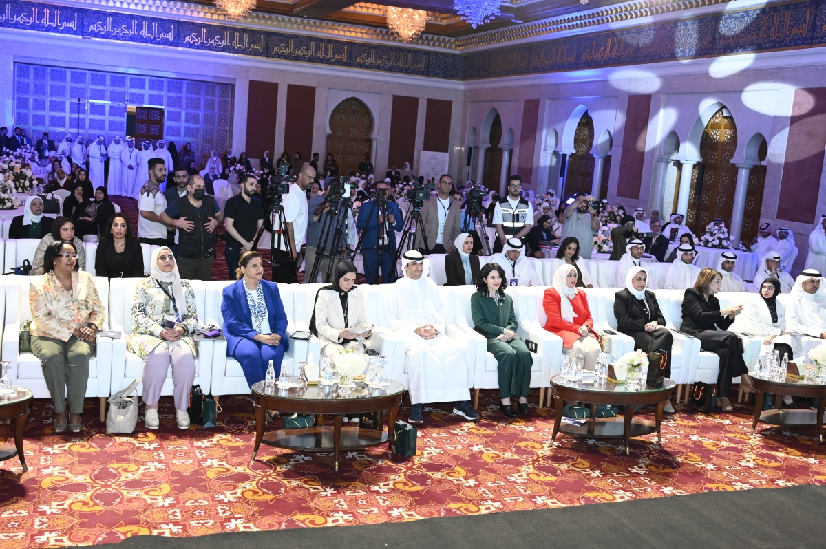 من افتتاح مؤتمر تمكين الطفل بحضور الوزيرة الحويلة (تصوير سعود سالم)