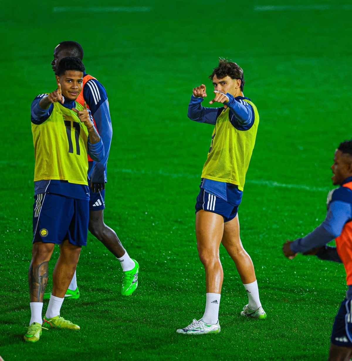 جانب من تدريبات النصر