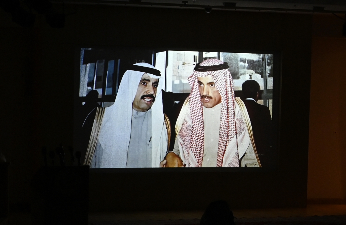 الراحلان عبدالكريم وسعود البابطين 