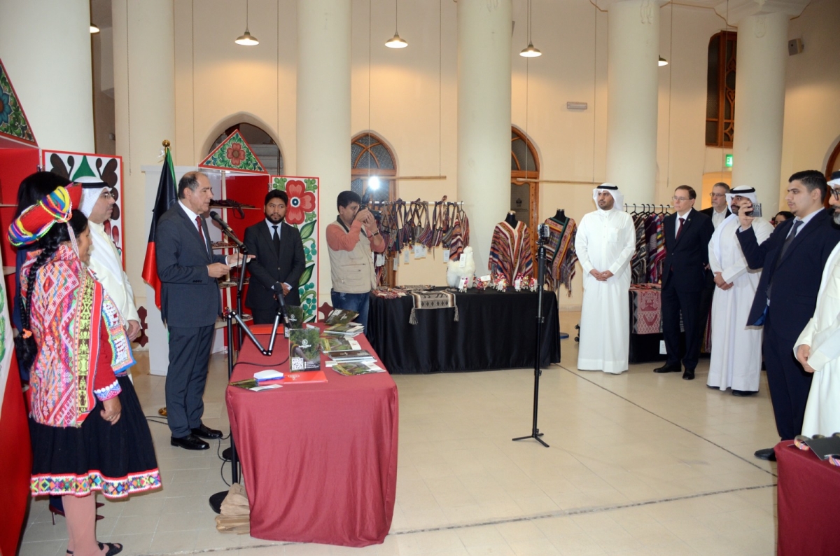 سفير بيرو يلقي كلمته