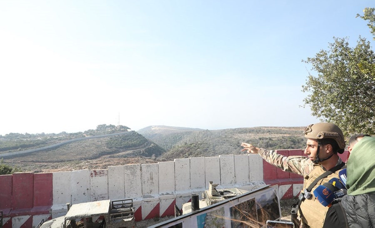 من جولة الجيش الميدانية لوسائل الإعلام جنوب الليطاني 