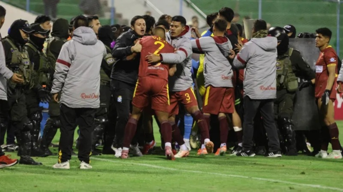 جانب من المشاجرة