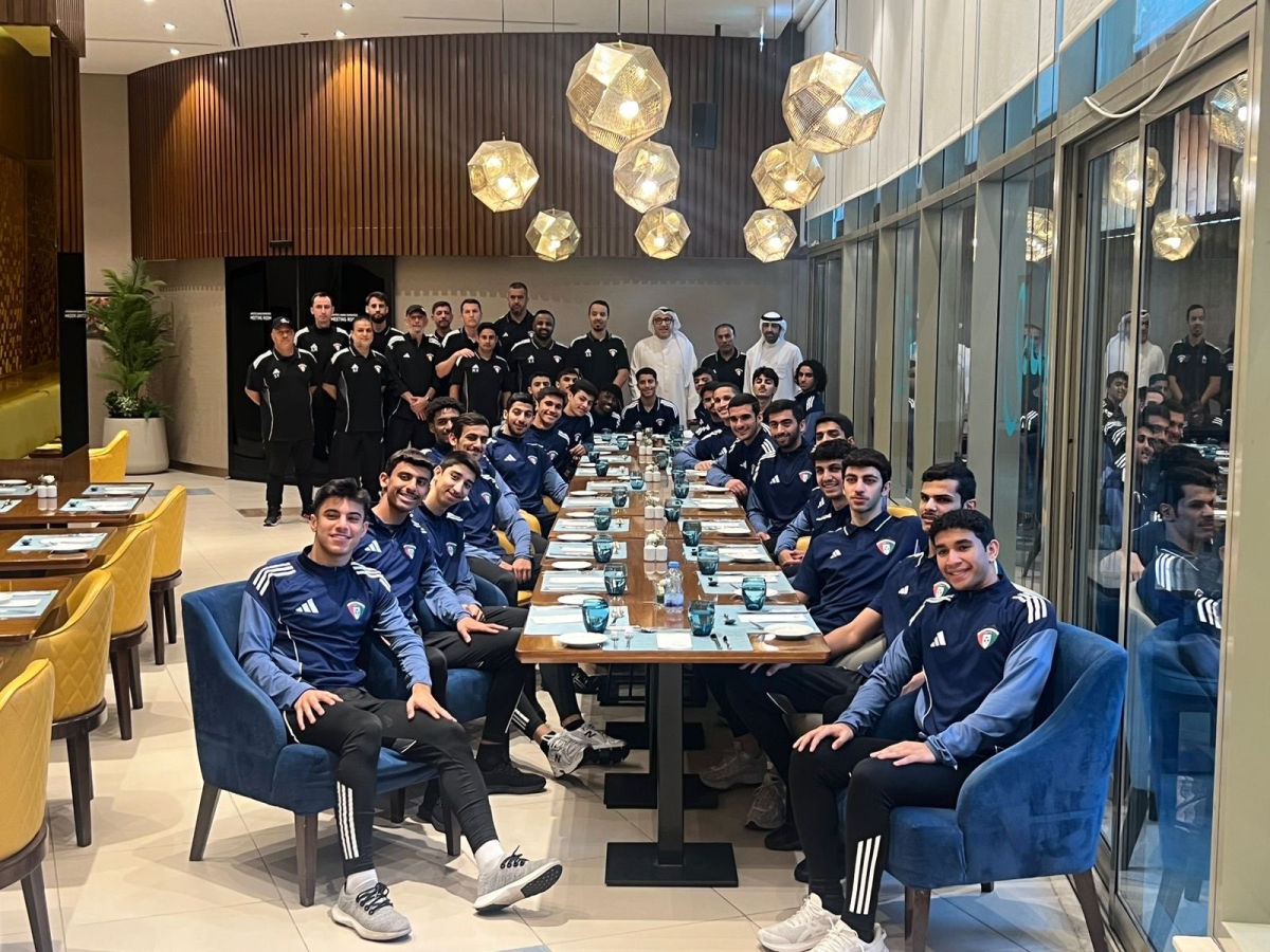 لاعبو منتخب الكويت الأولمبي