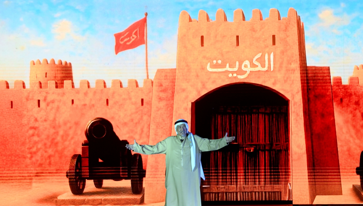 جاسم النبهان خلال العرض الفني