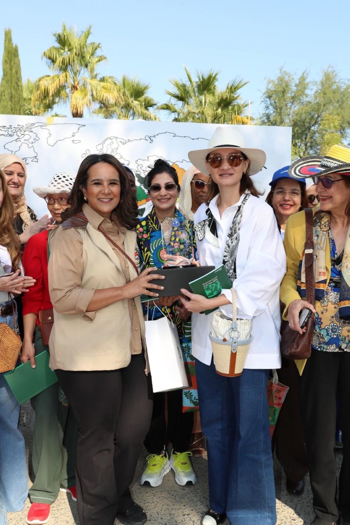 الشيخة شريفة جابر العبدالله مع ماريكا كوتشلامازاشفيلي