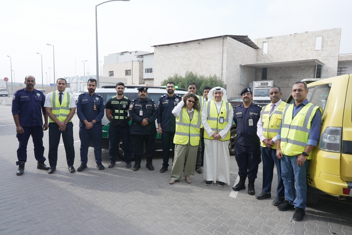 مُوظّفو «الوطني» ومُمثّلو الجهات المشاركة في الإخلاء الوهمي