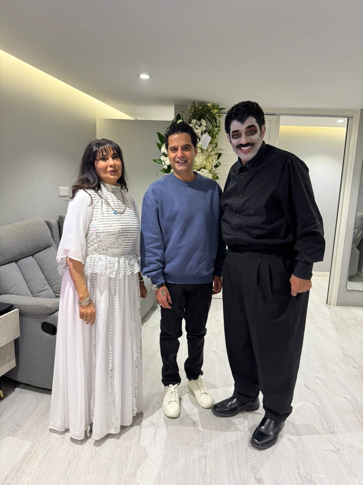 الردهان وحمادة مع الزميل حمود العنزي