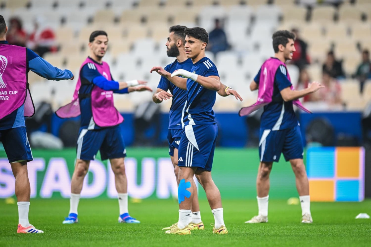 جانب من تدريب سابق للأزرق