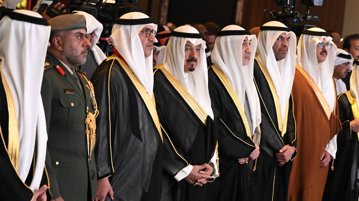 العبدالله واليوسف واليحيا في مقدم حضور الاحتفال