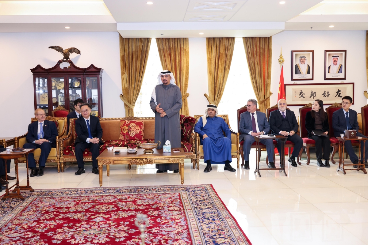 السفير الناجم مُتحدّثاً في اللقاء