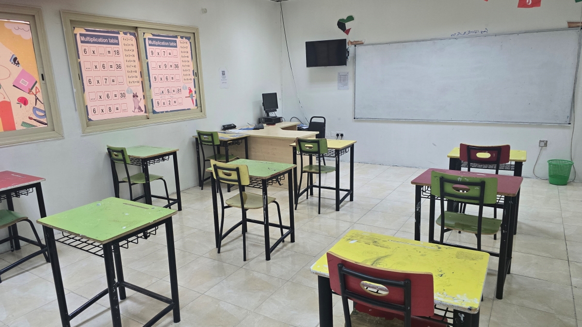 تجهيز قاعات الاختبار