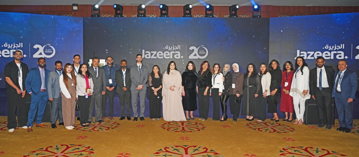   فريق الشركة خلال الاحتفال 