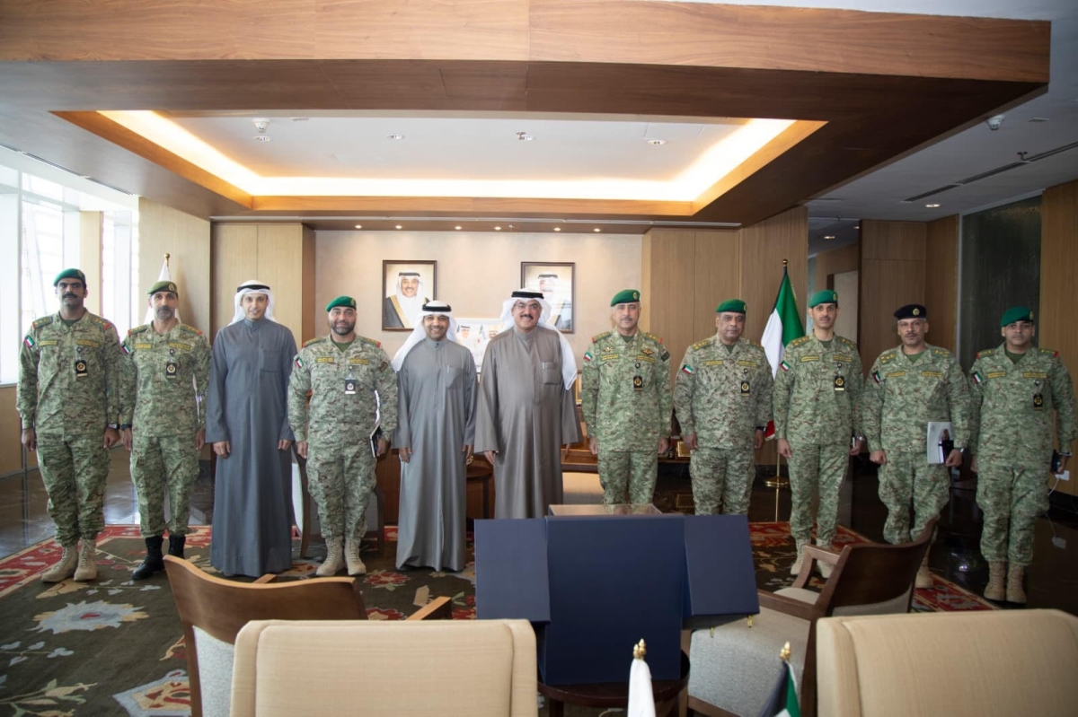 الطبطبائي والوكيلان الخالدي والحمد مع الفريق البرجس والوفد المرافق