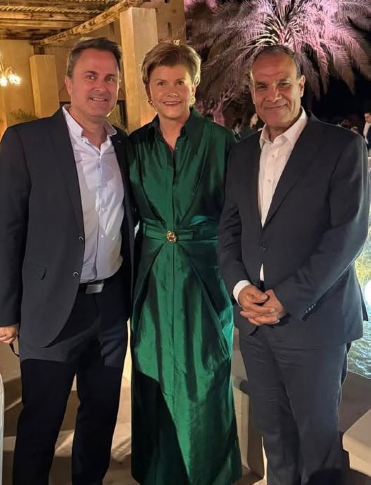 عبدالعاطي مع وزير خارجية لوكسمبورغ ووزيرة خارجية لاتفيا في الإمارات