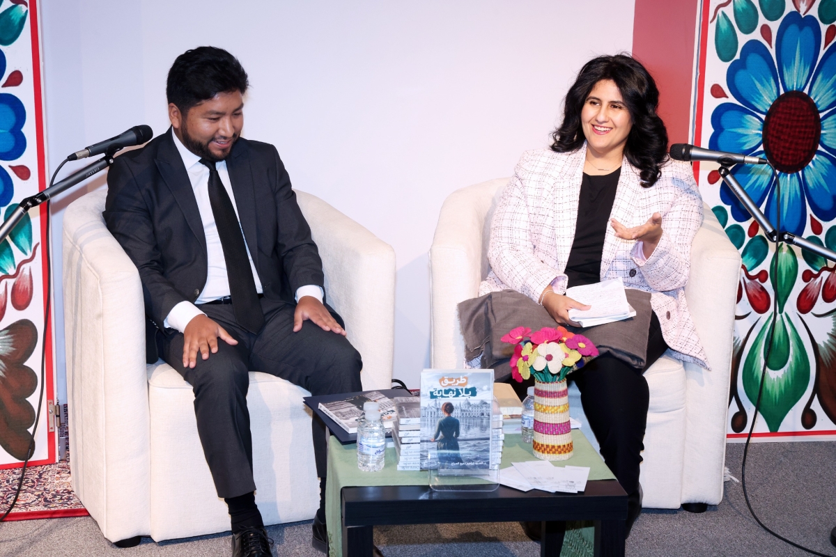 العنود دعيج الصباح مع بيدرو سيدانو