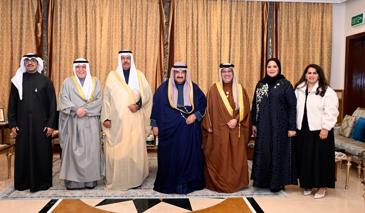 ناصر المحمد وأحمد النواف والسفير المالكي 