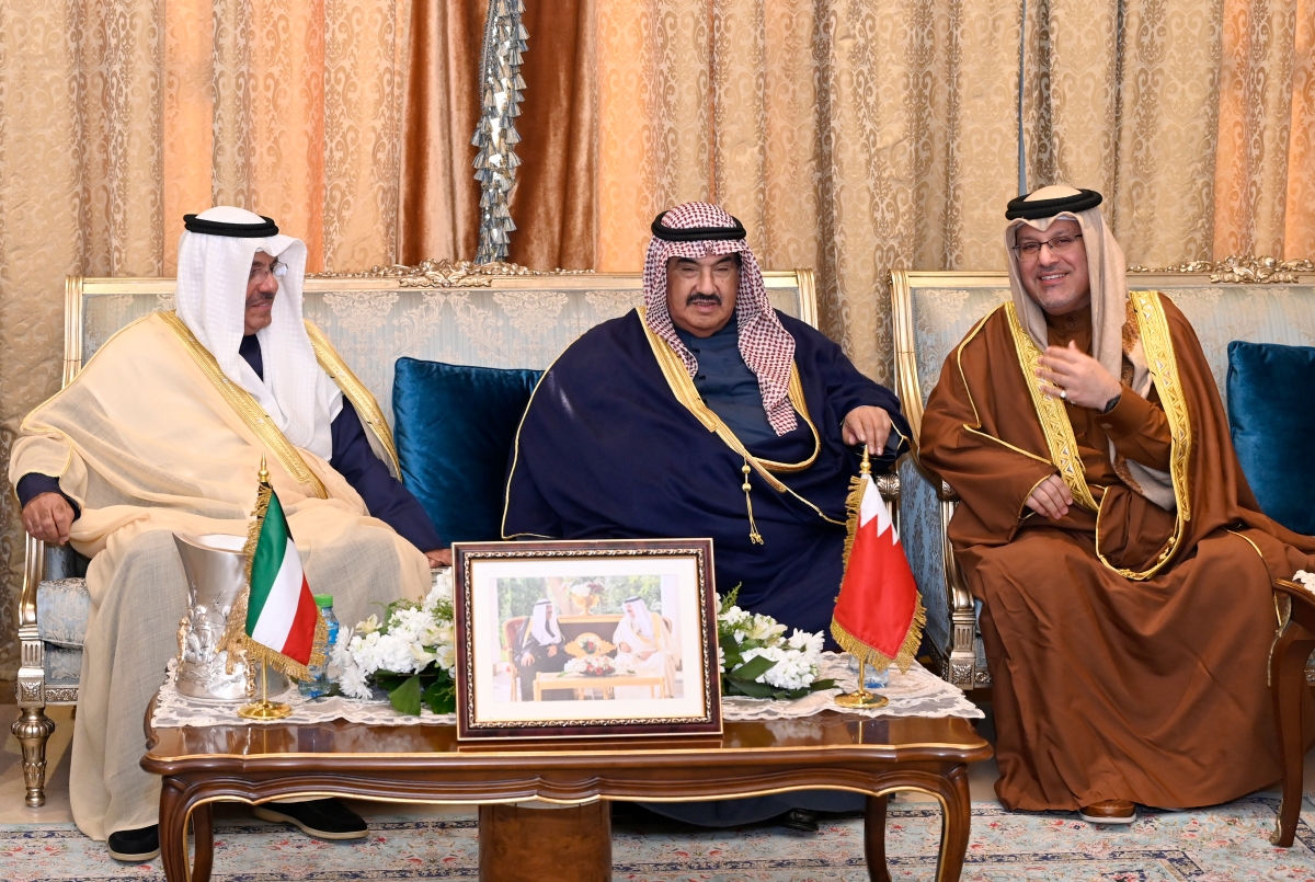 ناصر المحمد وأحمد النواف والسفير المالكي