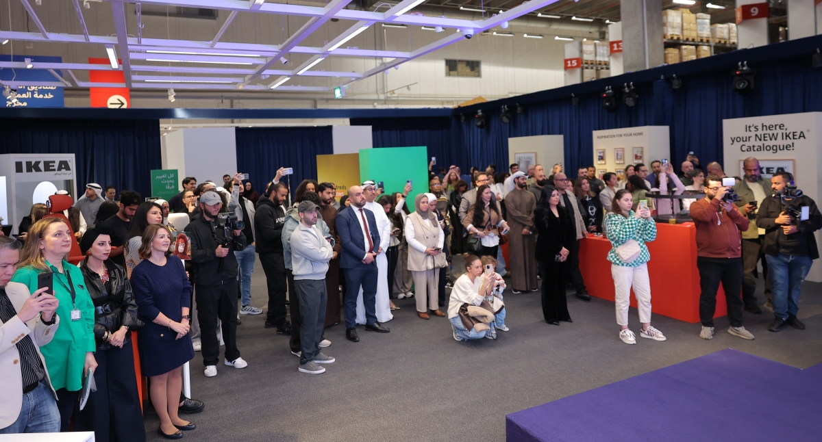 جانب من حفل إطلاق كتالوج «ايكيا» الجديد