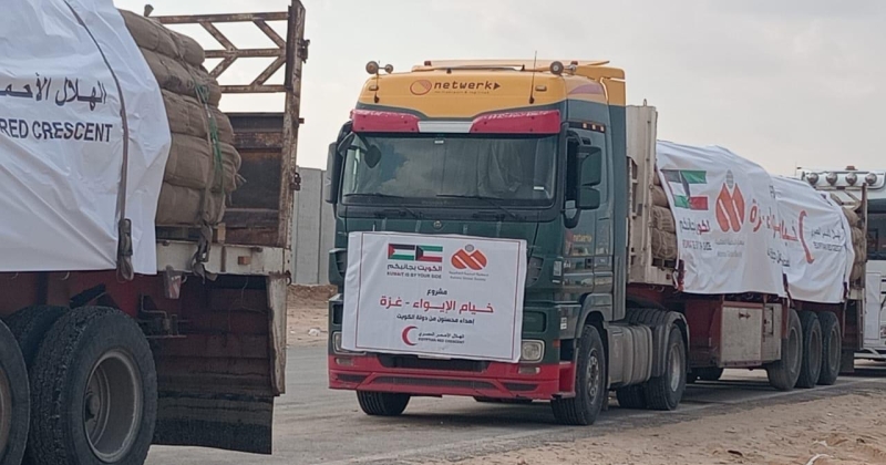 3 آلاف خيمة… من «الرحمة العالمية» لإيواء أهل غزة