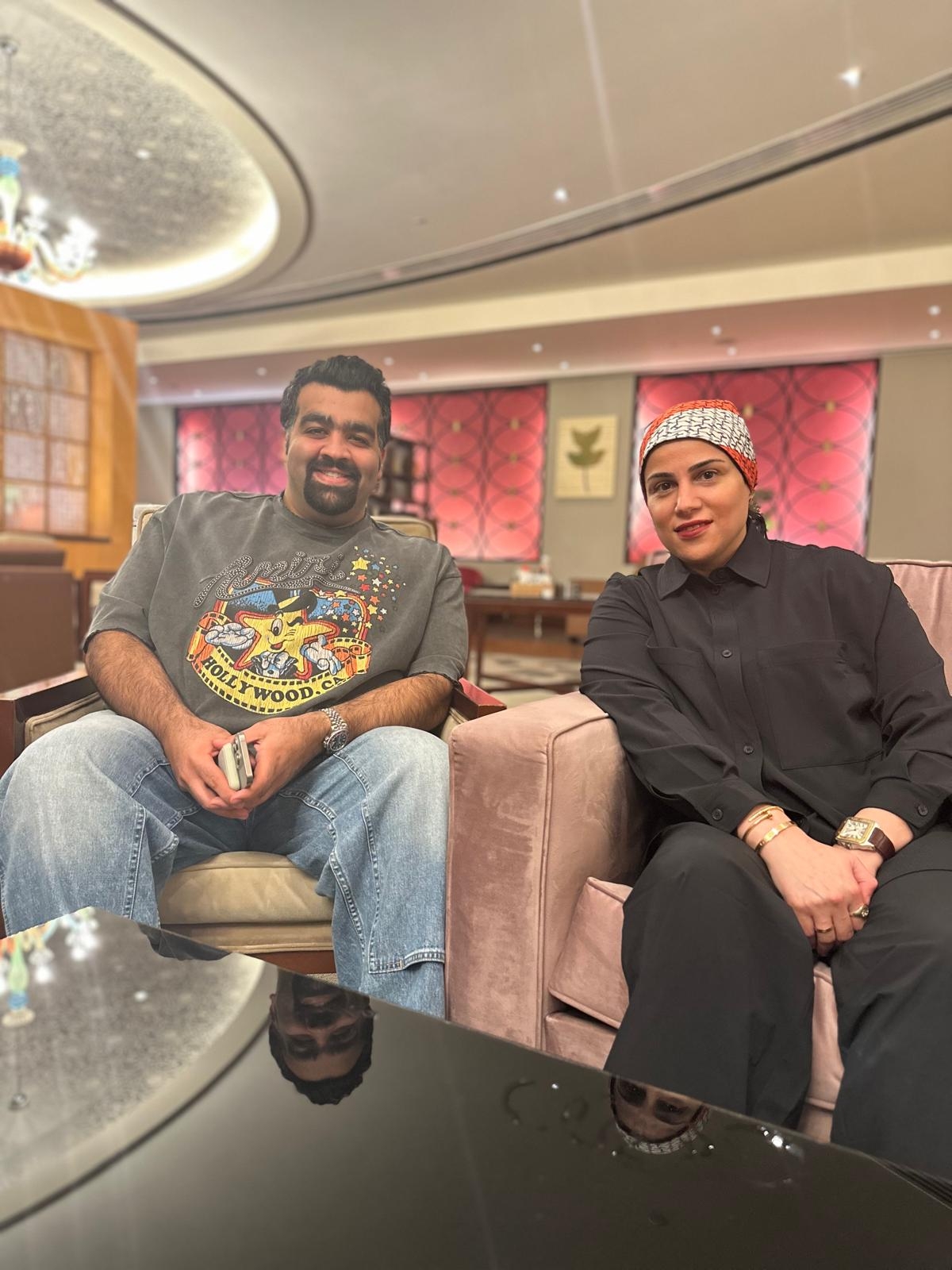 مريم القلاف مع عبدالعزيز النصار
