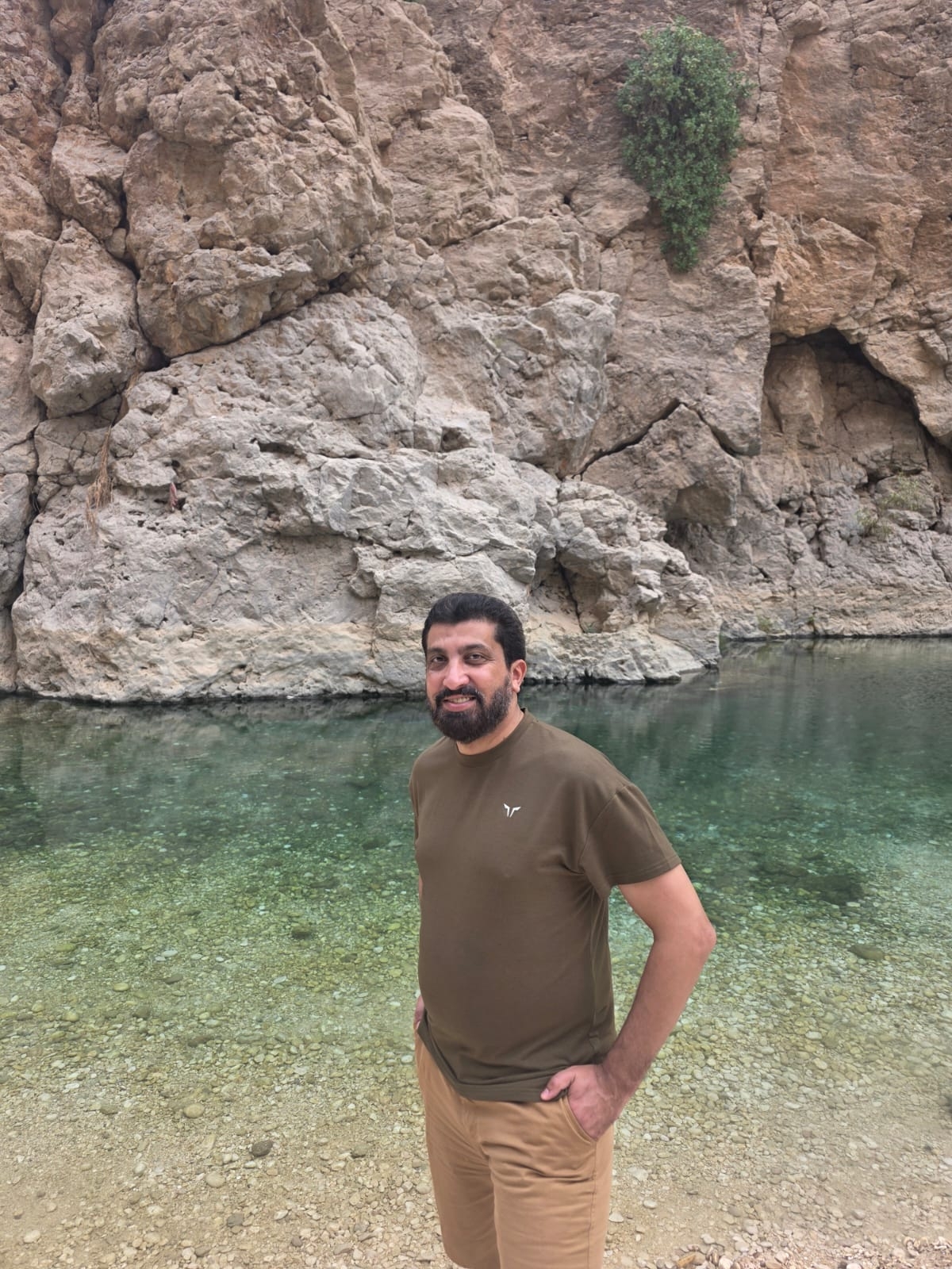 الزميل غانم السليماني في وداي شاب