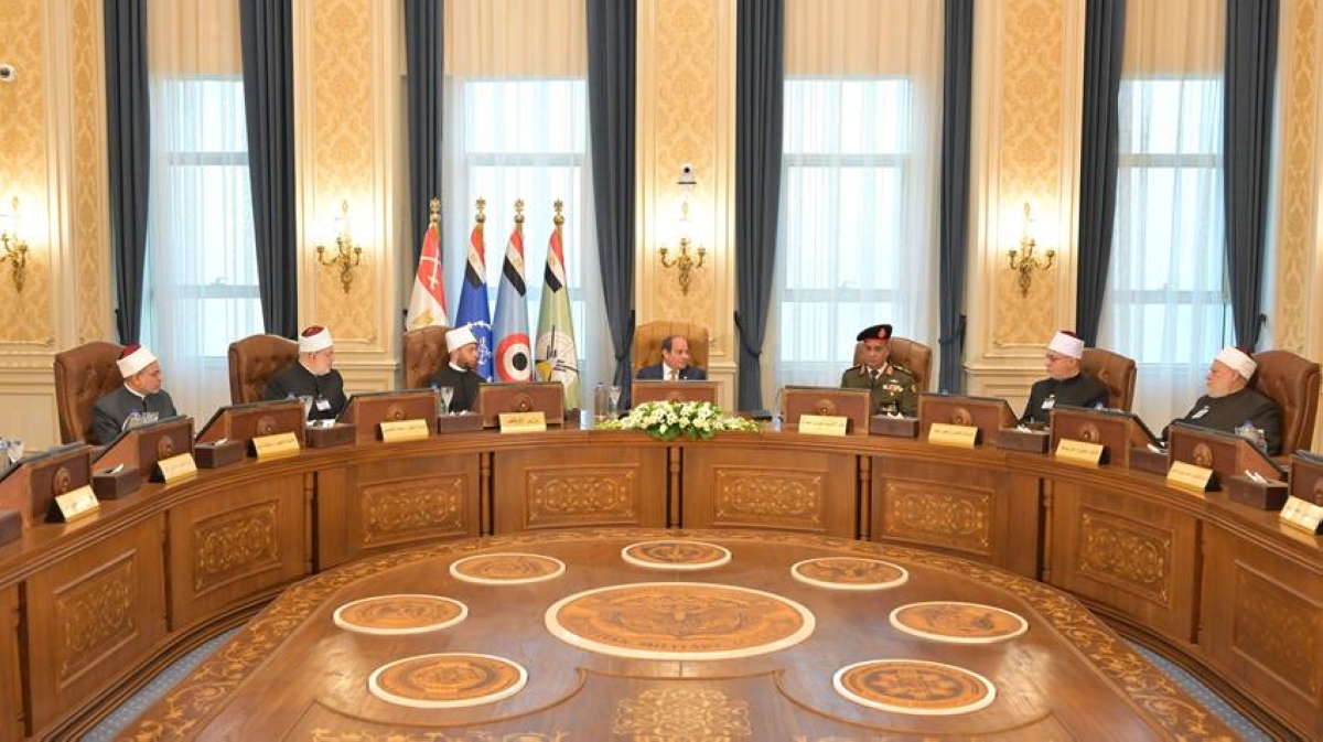 السيسي يحضر اختبارات الدُعاة في مقر الأكاديمية العسكرية في القاهرة