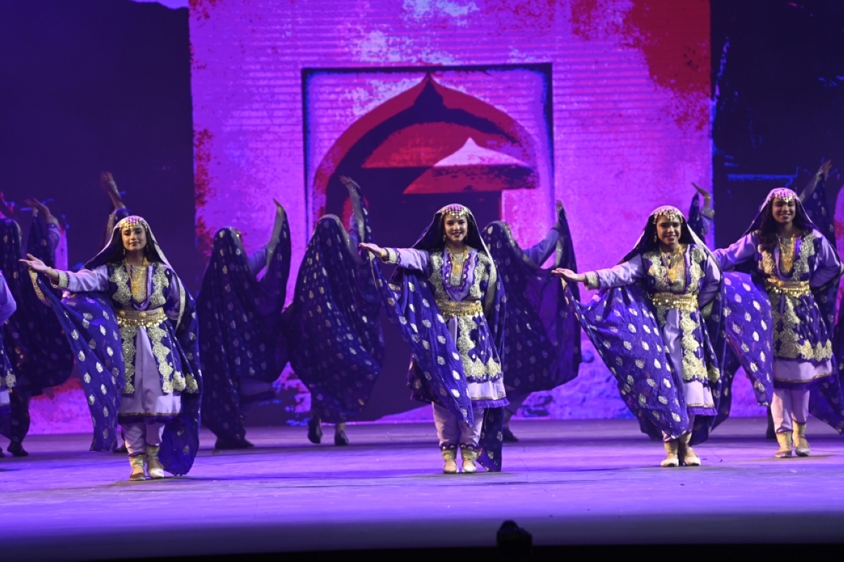 من عرض افتتاح «الكويت عاصمة للثقافة والإعلام العربي» 