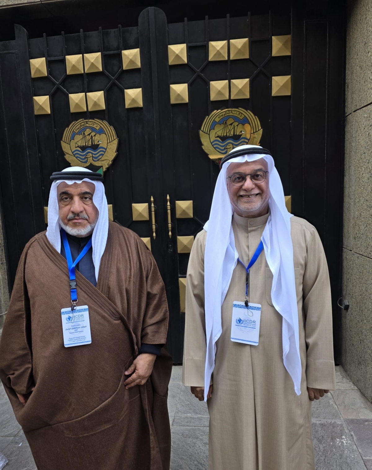 الزامل والنوري خلال مشاركتهما في الاجتماع