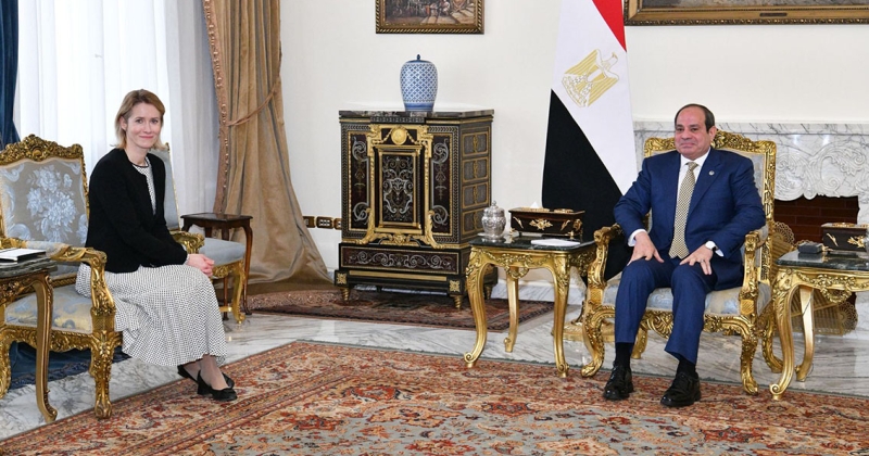 السيسي وكالاس تناولا تعزيز «الشراكة الإستراتيجية» 