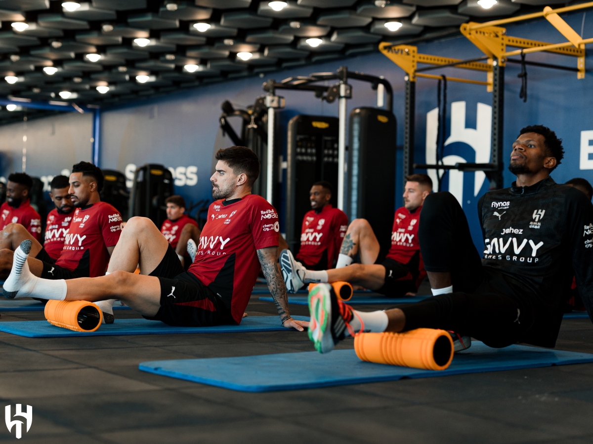 جانب من تدريبات الهلال