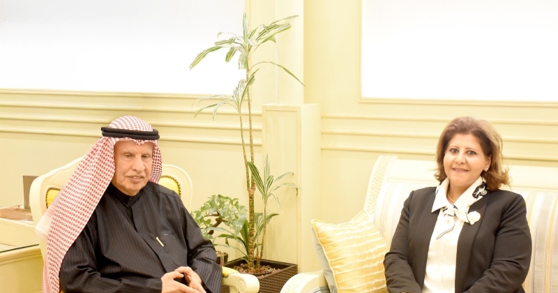 الفضالة بحث والسفيرة الدعيج قضايا حقوق الإنسان 