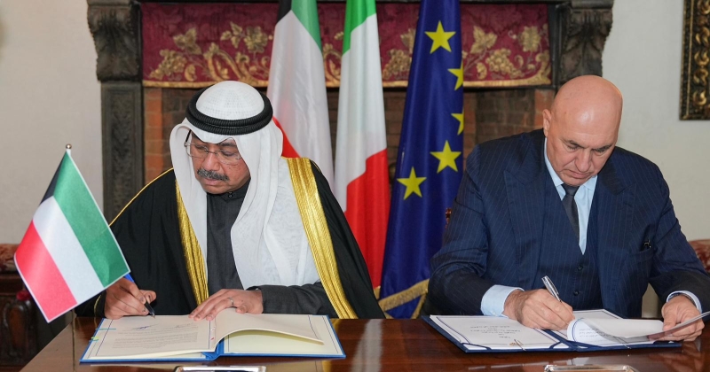 الكويت وإيطاليا.. اتفاقية تعاون عسكري 