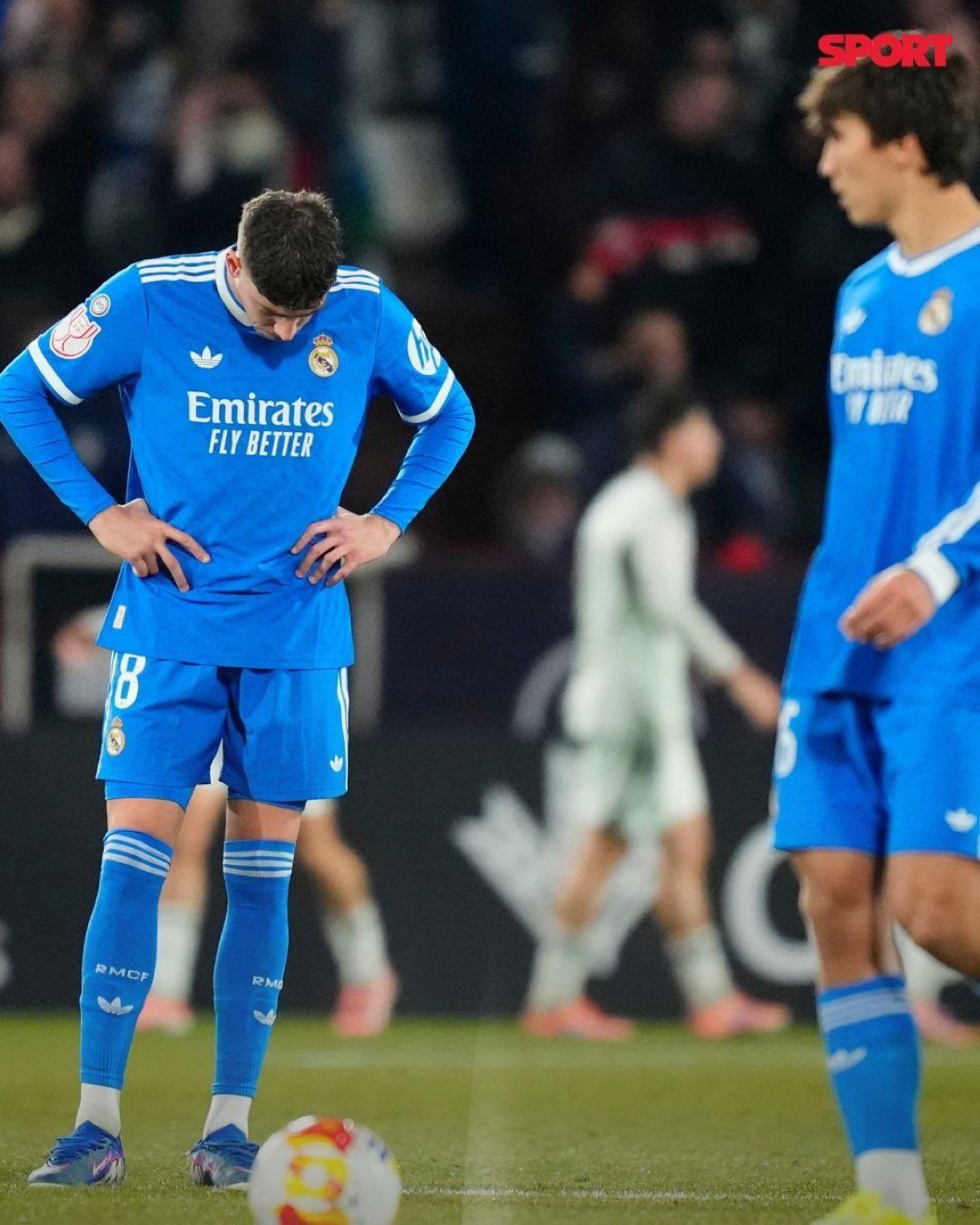 خيبة لاعبي ريال مدريد بعد الخسارة
