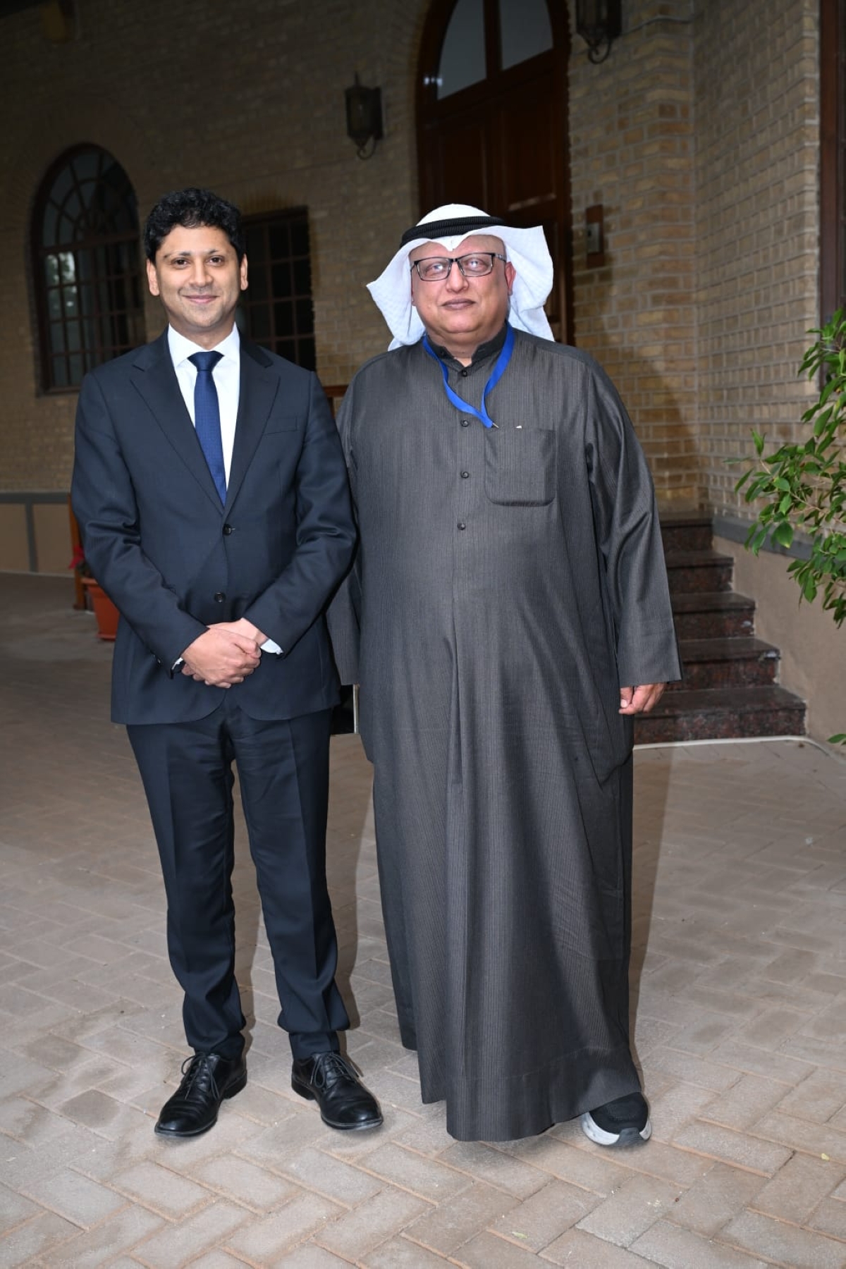 السفير رشيد مع الزميل خالد الشرقاوي