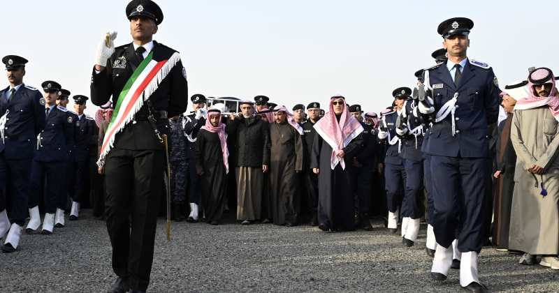 الكويت تشيّع شهيد الواجب العقيد سعود نصار الخمسان 