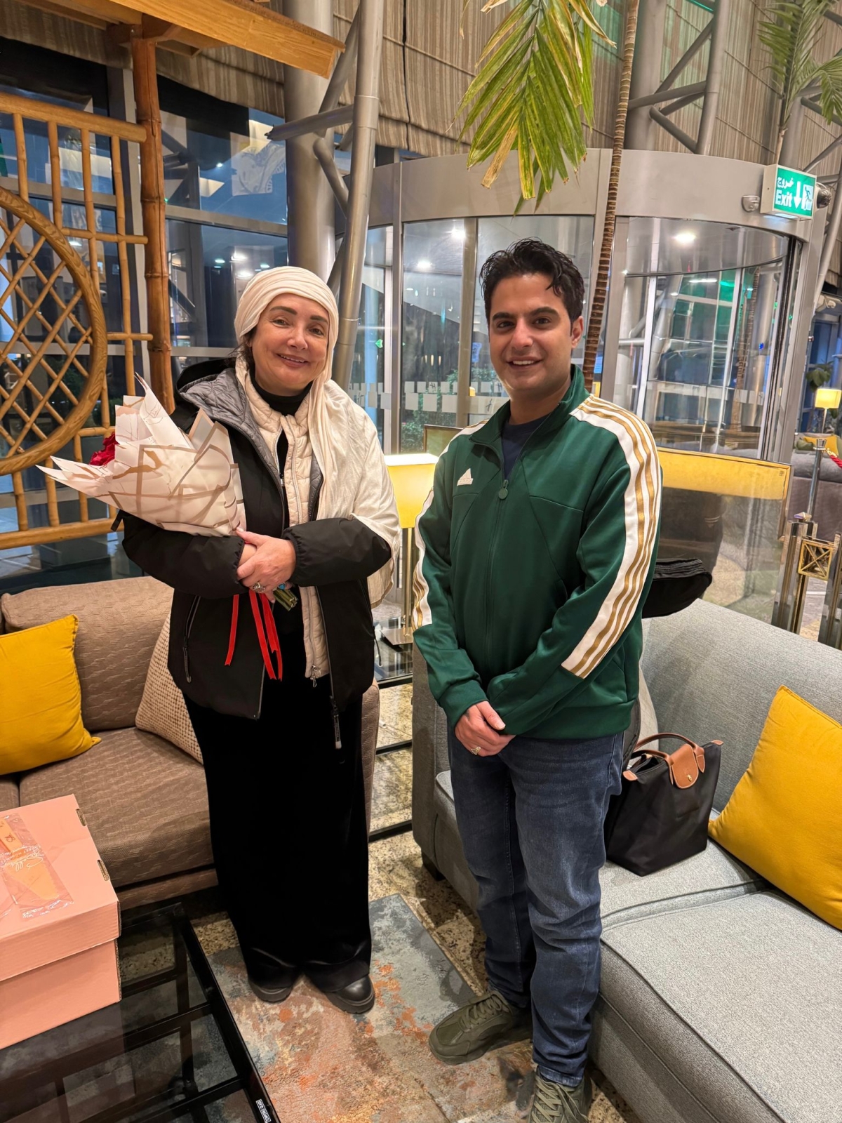 الأيوبي مع الزميل حمود العنزي