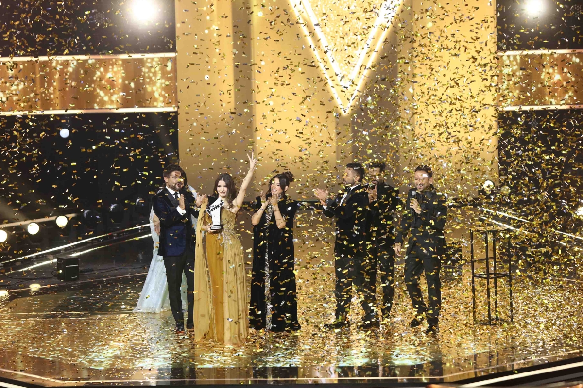 لحظة الإعلان عن فوز جودي شاهين باللقب