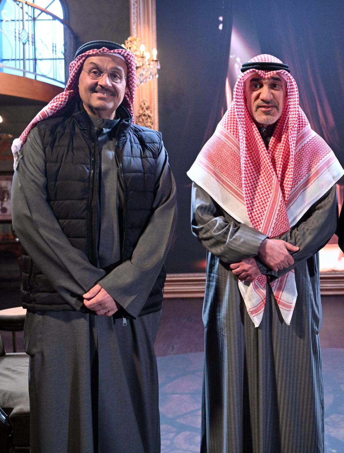 النائب الأول الشيخ فهد اليوسف ورئيس التحرير وليد الجاسم