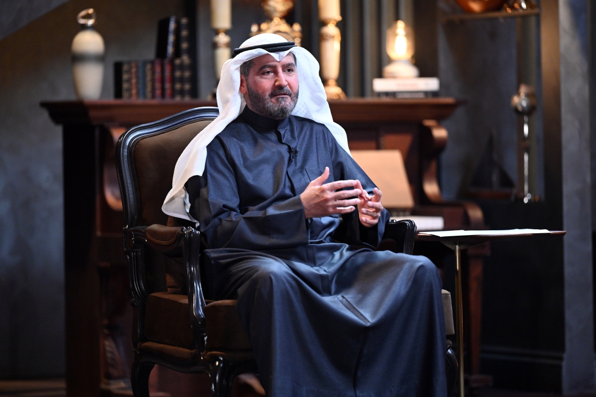 حمد المرزوق خلال اللقاء