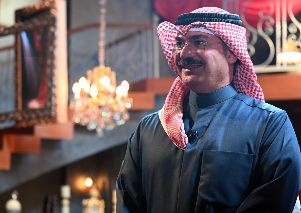 الشيخ خالد العبدالله خلال الحلقة