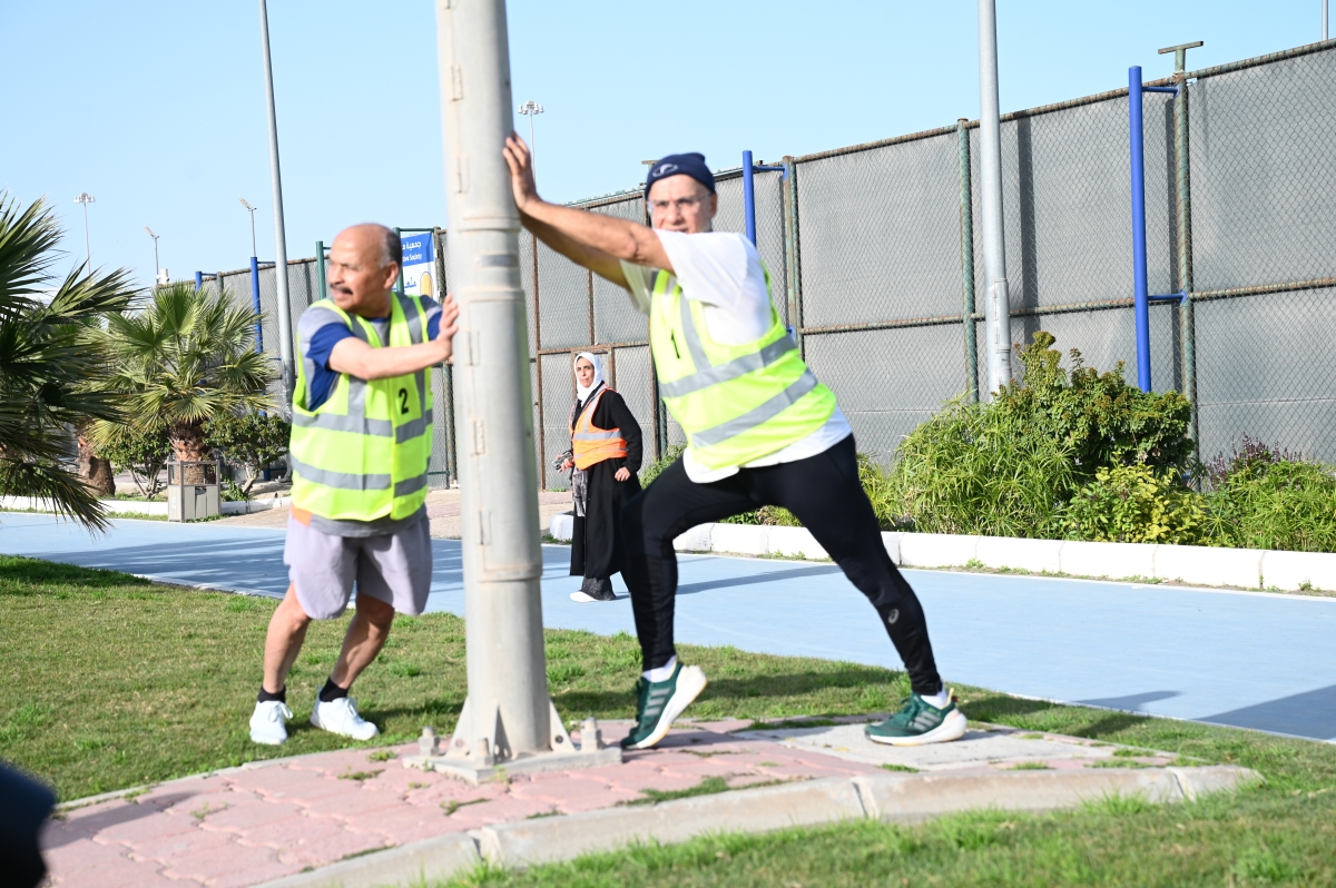 تسخين قبل بدء الماراثون