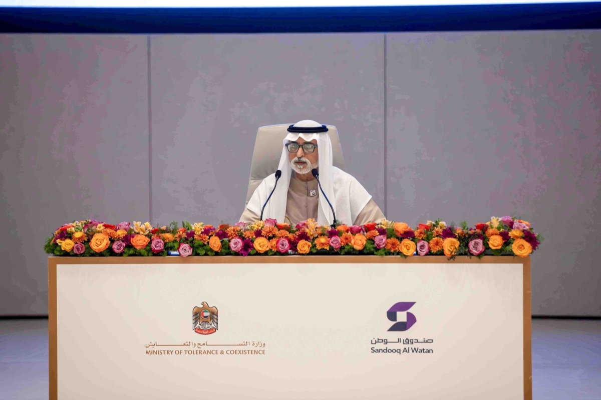 وزير التسامح والتعايش الاماراتي الشيخ نهيان بن مبارك آل نهيان خلال اللقاء المفتوح مع الشباب الإماراتي الكويتي