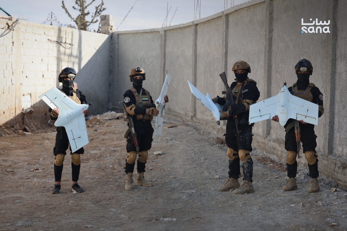 مُسيّرات صادرتها الشرطة السورية