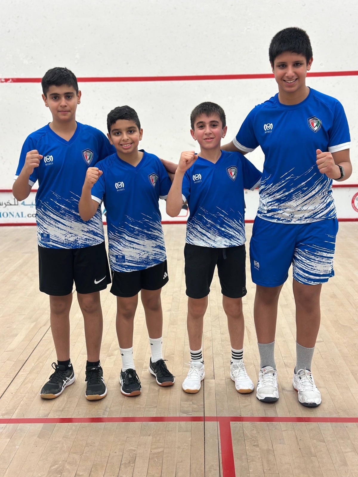 أبطال اسكواش الناشئين