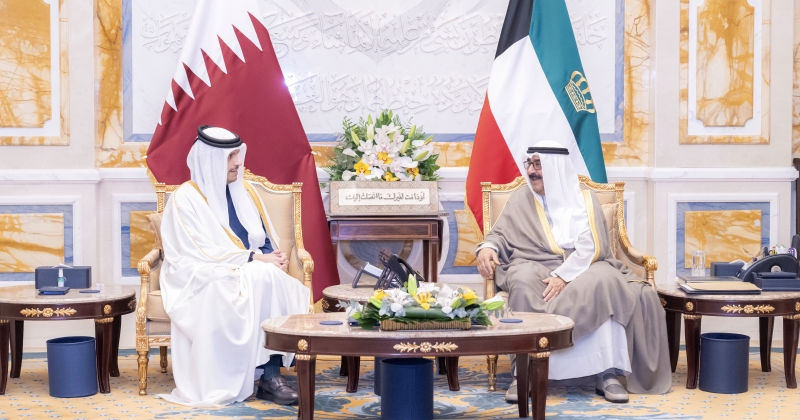 الكويت – الأمير: لمزيد من التقدم والازدهار لقطر وشعبها الشقيق
