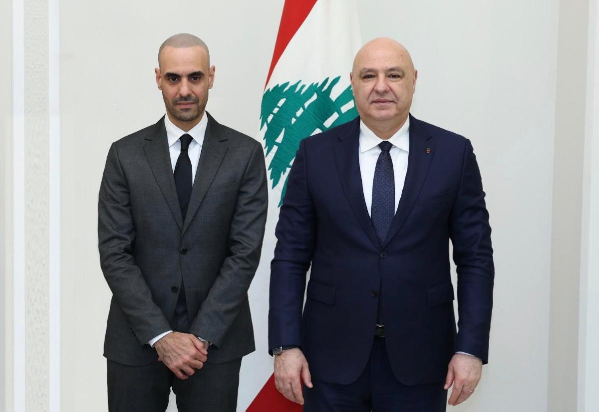 الرئيس عون خلال لقائه بدر الخرافي