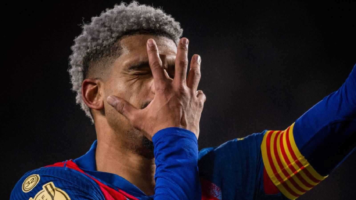 رونالد أراوخو محتفلاً بهدفه في ألباسيتي