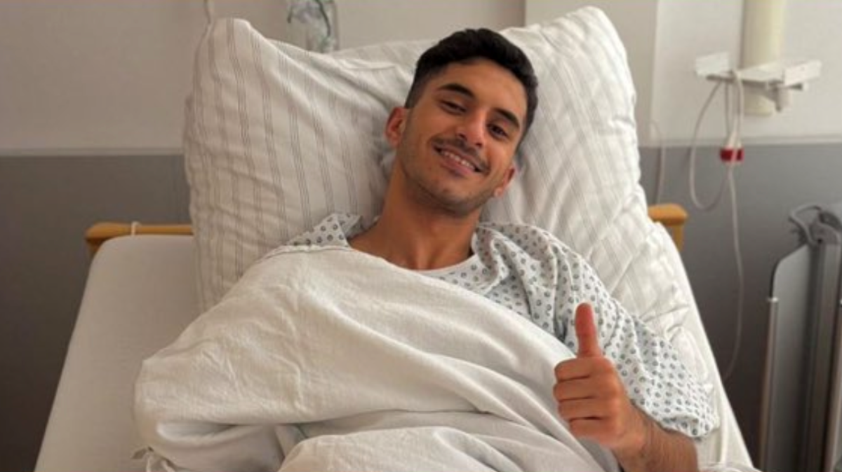 عبدالعزيز وادي بعد العملية الجراحية