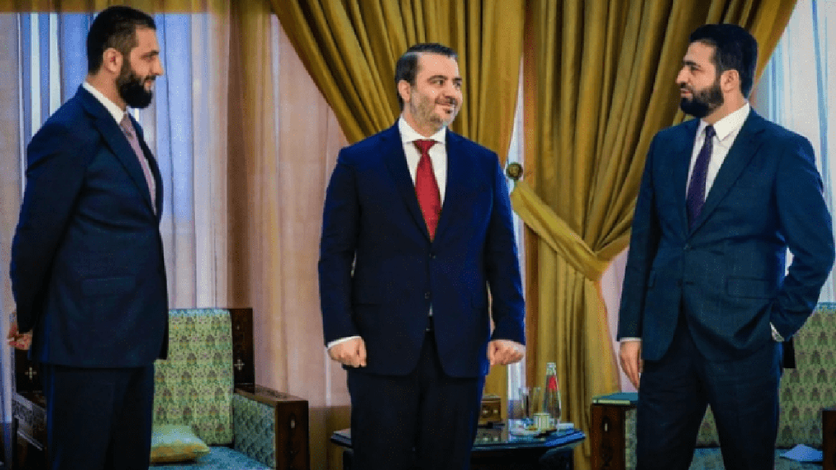 الشرع مع الشيباني وخطاب 